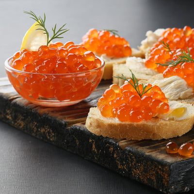 Order Salmon caviar (also called ikura, or salmon roe) online at Kolikof.com