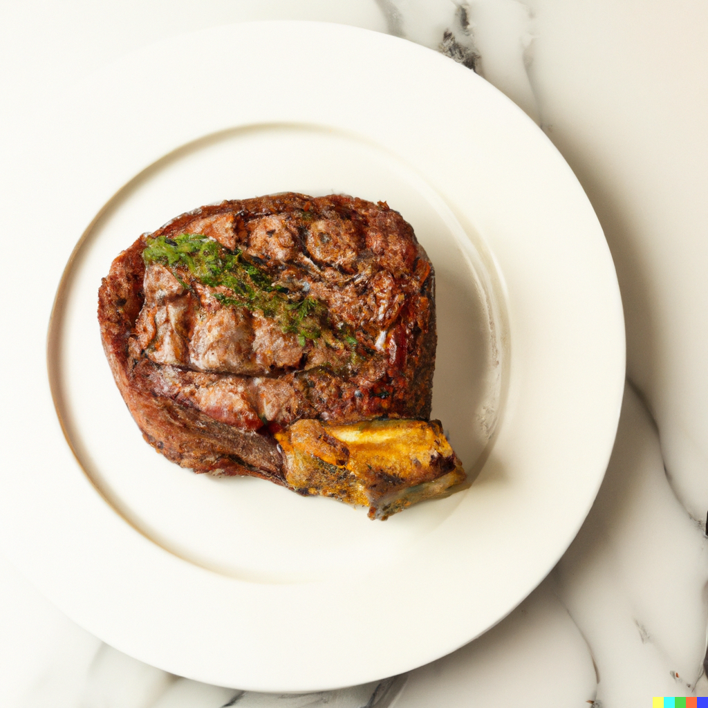 Prime Bone-In Filet Mignon Steak