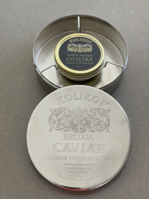 Beluga Caviar Tin Container