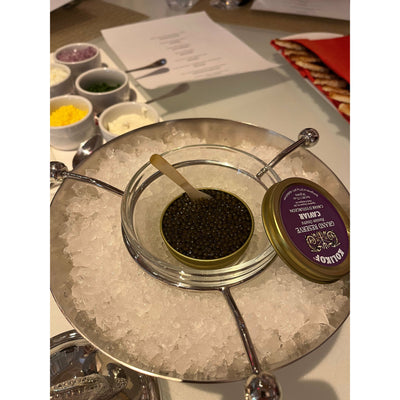 Nickel Plated Brass Caviar Serving Set (8")