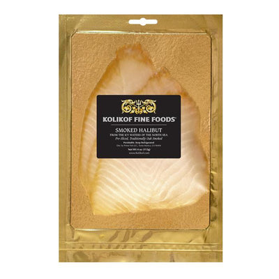 The best smoked smoked Halibut, traditionally oak-smoked, pre-sliced.