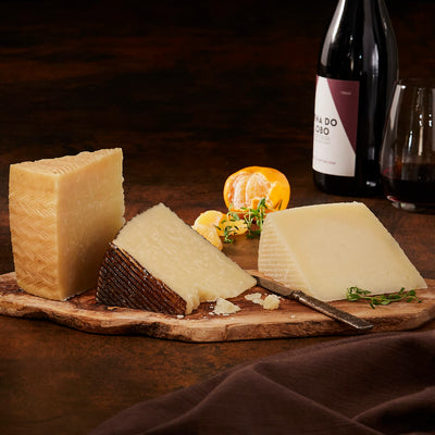 Artisan Manchego Cheese Flight by Peregrino - 3 Wedges, Gift Wrapped